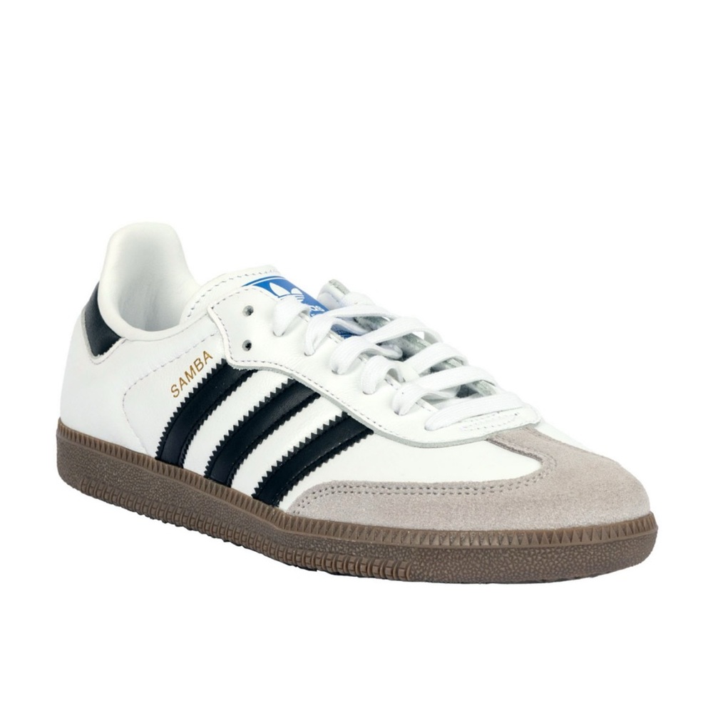 Adidas Samba White and Black Trainers